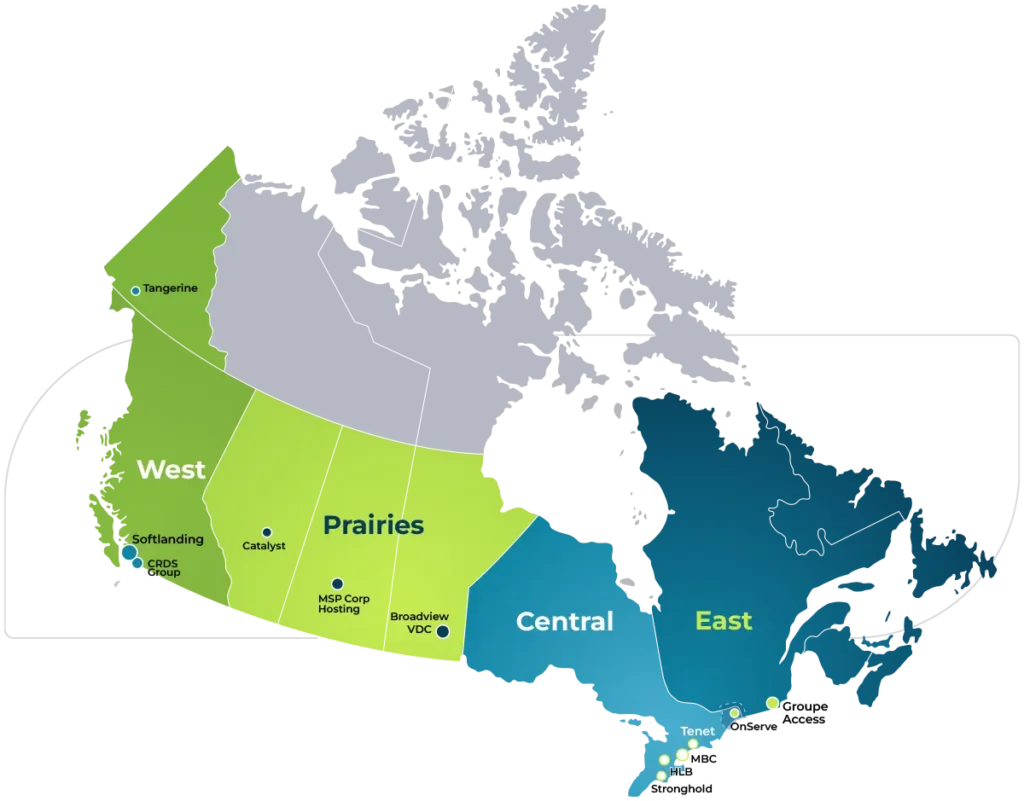 MSP Corp Regional Map